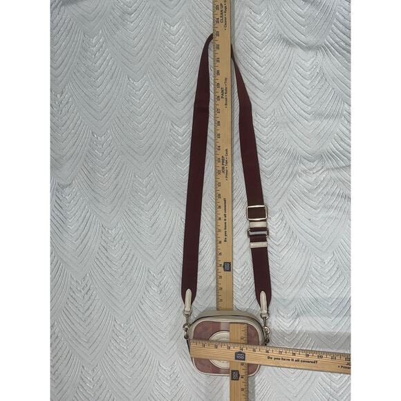 Coach Mini Dempsey Camera Bag – Signature Jacquard, Pink Stripe, Crossbody Purse - Picture 12 of 15